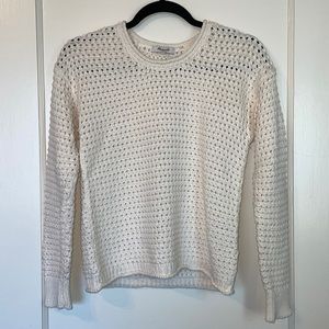 NWT Madewell Cream Knit Sweater